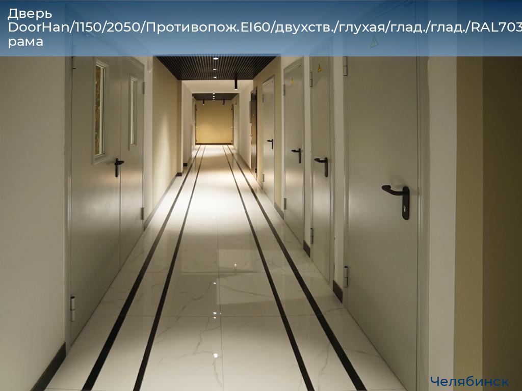 Дверь DoorHan/1150/2050/Противопож.EI60/двухств./глухая/глад./глад./RAL7035/прав./угл. рама, chelyabinsk.doorhan.ru